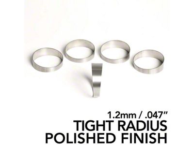 Ticon 2.5in 45 Degree 1.26D CLR 1.2mm/.047in Wall Titanium - 109-06301-2014