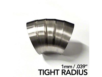 Ticon 2.5in Dia 1.26D Tight Rad 45Deg Bend 1mm/.039in - 141-06320-1313
