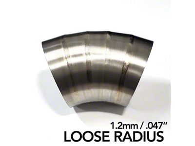 Ticon 3in Dia 1.6D Loose Radius 45Deg Bend 1.2mm/.047in - 141-07620-1304