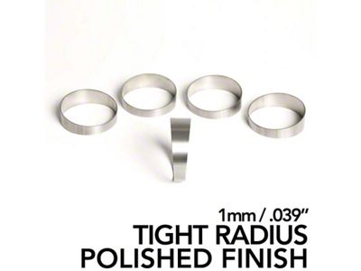 Ticon 4in Diameter 1D Tight Radius 1mm/.039in Polished Titanium - 109-10201-2013