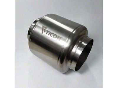 Ticon 7in OAL 4.0in In/Out Ultralight Titanium Muffler - 116-10233-0000