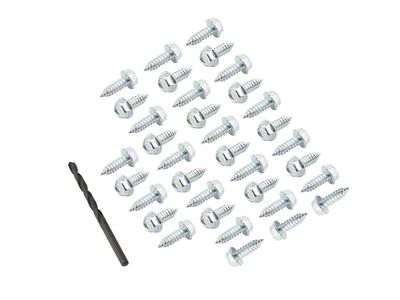 Mr. Gasket Tire Screw Kit; Incl. 35 Hex Head Screws/Drill Bit; - 4318