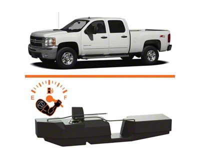 Titan Fuel Tanks 01-10 GM 2500/3500 Duramax Crew Cab Short - 7010201