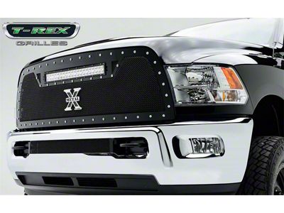 T-REX Grilles Torch Grille, Black, Mild Steel, 1 Pc, Replacement - 6314531