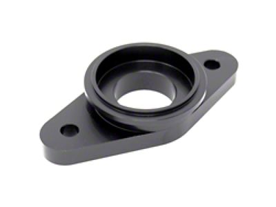 Torque Solution Billet Stock to Tial Blowoff Valve Adapter Black : Mitsubishi - TS-1G-TIAL-BK