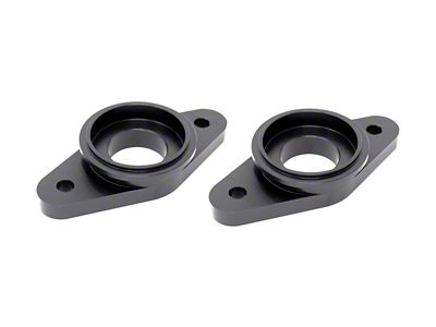 Torque Solution Billet Stock to Tial Blowoff Valve Adapter Black : - TS-GTR-TIAL-BK