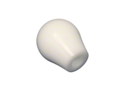 Torque Solution Delrin Tear Drop Shift Knob White : Universal 10x1.25 - TS-UNI-108W