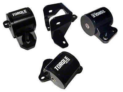 Torque Solution Billet Aluminum Mount Kit 2 Bolt : 96-00 Honda - TS-HA-EK2