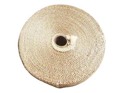 Torque Solution Fiberglass Exhaust Wrap Universal 2inx50ft - Tan - TS-EW-2X50T