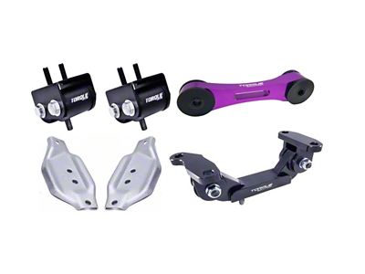 Torque Solution Engine/Trans/Purple Pitch Mount Kit w/Mount Plates - 02-14 - TS-SU-123PR.2-PL