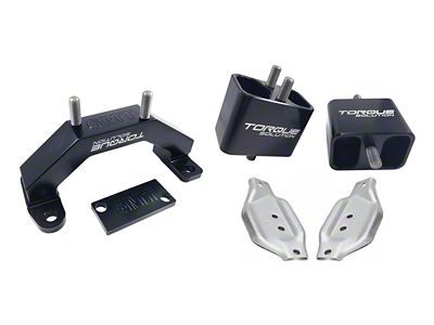 Torque Solution Solid Billet Engine/Transmission Mounts w/Mount Plates - 02-14 - TS-SU-250SB-PL