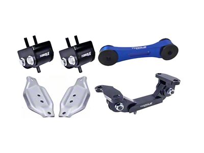 Torque Solution Engine/Trans/Blue Pitch Mount Kit w/ Mount Plates: 02-14 - TS-SU-123BU.2-PL