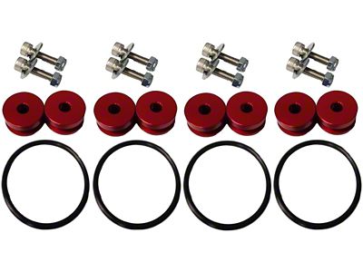 Torque Solution Billet Bumper Quick Release Kit Combo Red : Universal - TS-UNI-026Rc