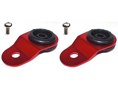 Torque Solution Radiator Mount Combo with Inserts RED : Mitsubishi - TS-EV-008ic