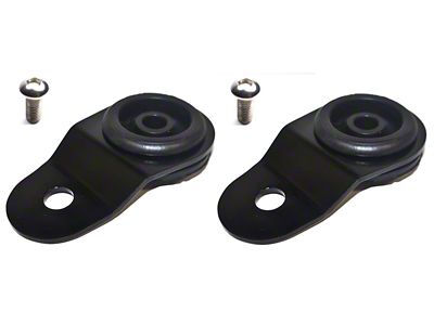 Torque Solution Radiator Mount Combo with Inserts Black : Mitsubishi - TS-EV-009ic