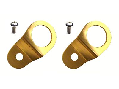 Torque Solution Radiator Mount Combo with Inserts Gold : Mitsubishi - TS-EV-012IC