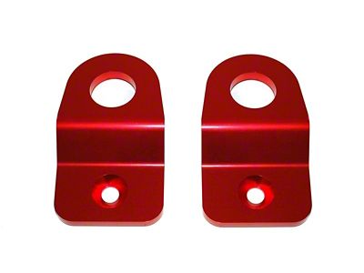 Torque Solution Red Radiator Stay Bracket: 08-11 Subaru Impreza/08-13 WRX/STi/05-09 - TS-SU-205R