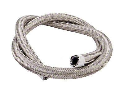 Torque Solution Stainless Steel Braided Rubber Hose -8AN 10ft 0.44in - TS-RH-SR8-10