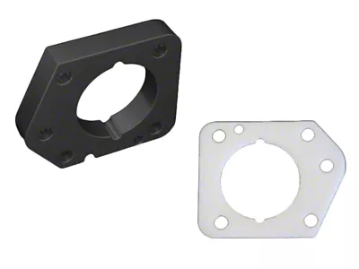 Torque Solution Throttle Body Spacer Black - 06-11 Honda Civic - TS-TBS-013BK