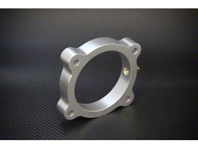Torque Solution Throttle Body Spacer Silver : Hyundai Genesis V6 3.8L - TS-TBS-021
