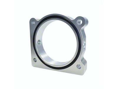 Torque Solution Throttle Body Spacer Silver Ford F-150 3.5L Ecoboost - TS-TBS-028