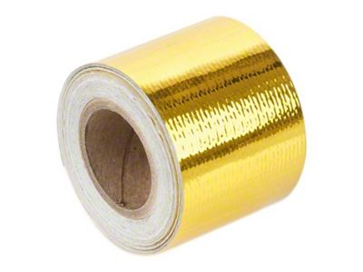 Torque Solution Gold Reflective Heat Tape 2in x 15ft - GT-2X15