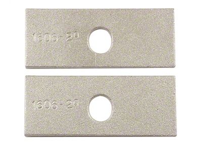 Mr. Gasket Traction Bar Wedge Set; 2 deg.; 2 pc.; - 1606