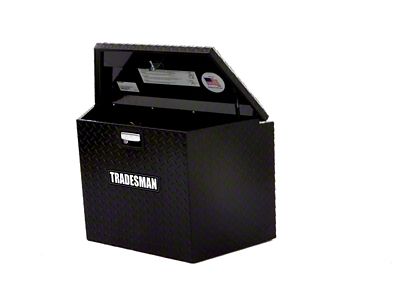 Tradesman Aluminum Trailer Tongue Storage Box 21in. - Black - 76134T