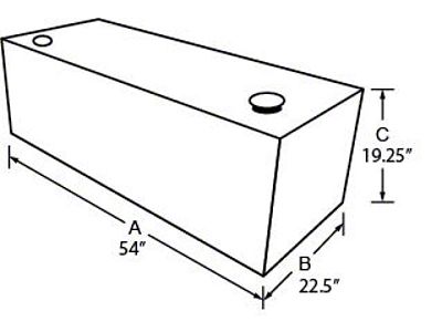 Tradesman Steel Full Size Rectangular Liquid Storage Tank - White - 83099