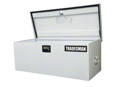 Tradesman Steel Job Site Box/Chest Light Duty/Large 42.75in. - White - 88048