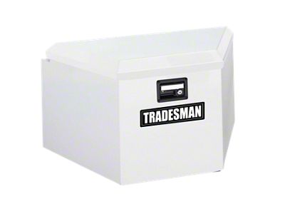 Tradesman Steel Trailer Tongue Storage Box 16in. - White - 6220