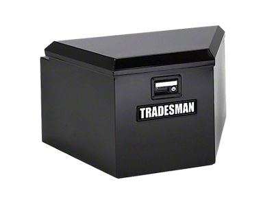 Tradesman Steel Trailer Tongue Storage Box 21in. - Black - 76234