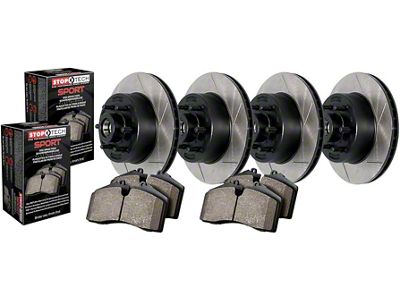 StopTech Truck Axle Pack; Slotted; 4 Wheel - 967.67014