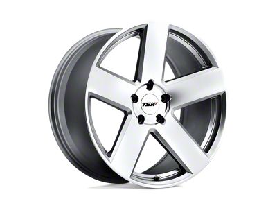 TSW Bristol Silver with Mirror Cut Face Wheel; 19x8.5; 40mm Offset
