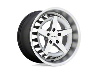 TSW Degner Matte Titanium with Machined Face Wheel; 18x10; 25mm Offset