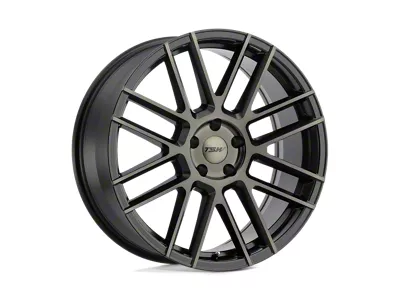 TSW Mosport Matte Black with Machine Face and Dark Tint Wheel; 22x9; 37mm Offset