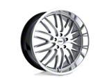 TSW Snetterton Hyper Silver with Mirror Cut Lip Wheel; 18x8; 40mm Offset