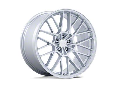 TSW Daytona Gloss Silver Wheel; 22x10.5; 15mm Offset; 5x115mm Bolt Pattern; 72.56mm Hub Bore