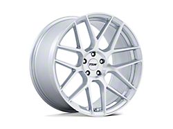 TSW Lasarthe Gloss Silver Machined Wheel; 17x8; 35mm Offset; 5x120mm Bolt Pattern; 74.10mm Hub Bore