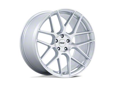 TSW Lasarthe Gloss Silver Machined Wheel; 18x9.5; 22mm Offset; 5x112mm Bolt Pattern; 66.56mm Hub Bore