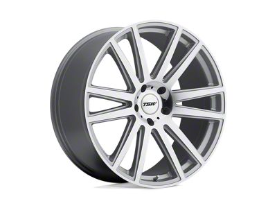 TSW Gatsby Silver with Mirror Cut Face Wheel; 22x10; 35mm Offset