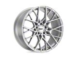 TSW Sebring Silver with Mirror Cut Face Wheel; 19x9.5; 20mm Offset; 5x120mm Bolt Pattern; 76.10mm Hub Bore