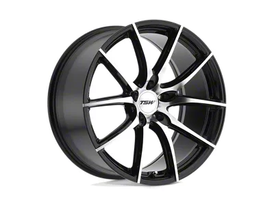 TSW Sprint Gloss Black with Mirror Cut Face Wheel; 19x9.5; 35mm Offset