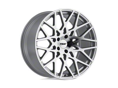 TSW Vale Silver with Mirror Cut Face Wheel; 19x8.5; 35mm Offset; 5x100mm Bolt Pattern; 72.10mm Hub Bore