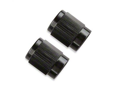 Mr. Gasket Tube Nut; -4AN Male; 3/16 in.; 2 pcs.; Anodized Black; - 481804-BL