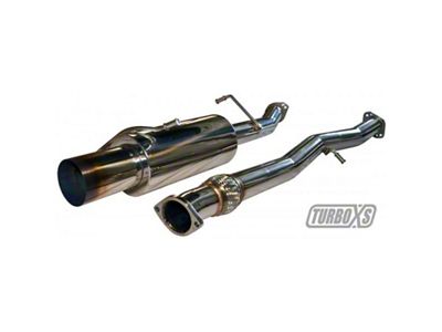 Turbo XS 02-07 WRX-STi Catback Exhaust Blued Tips - WS02-CBE-TI