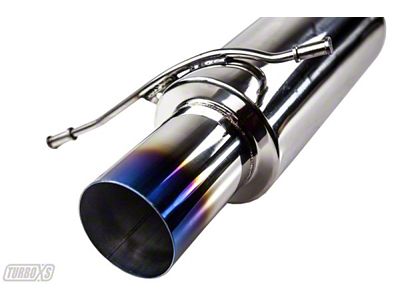 Turbo XS 02-07 WRX-STi Rear Muffler Assembly w/ Titanium Tip - WS02-RMA-TI