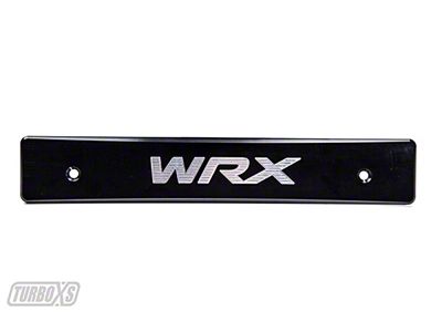 Turbo XS 15-17 Subaru WRX/STi Billet Aluminum License Plate Delete - WS15-LPD-BLK-WRX