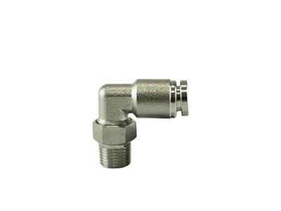 Turbosmart 1/8 NPT to 90 Degree 1/4 pushloc Stainless Steel - TS-0550-3054
