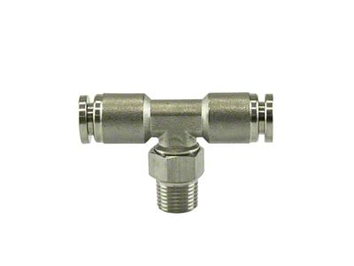 Turbosmart 1/8 NPT to TEE 1/4 Pushloc Stainless Steel